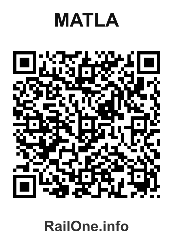 RailOne QR Code for Matla station