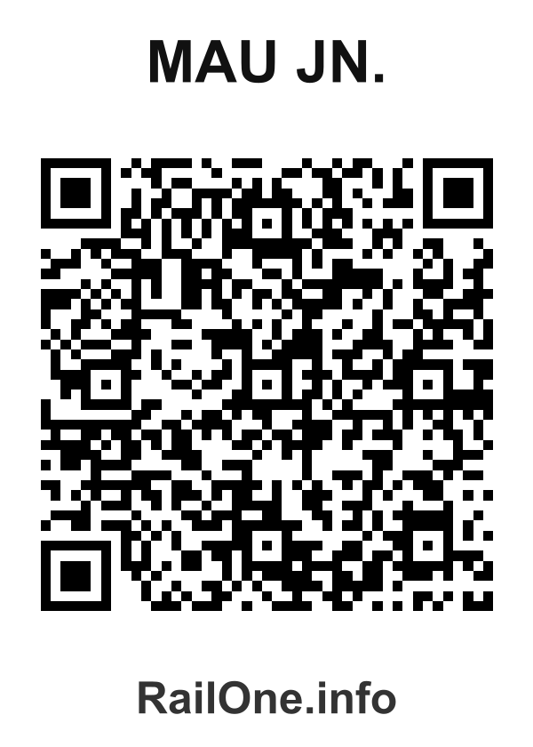 RailOne QR Code for Mau Jn. station