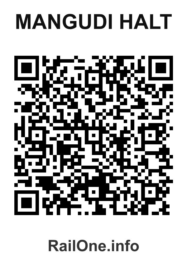 RailOne QR Code for Mangudi Halt station