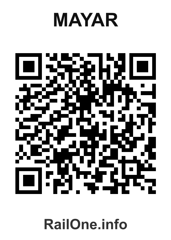 RailOne QR Code for Mayar station