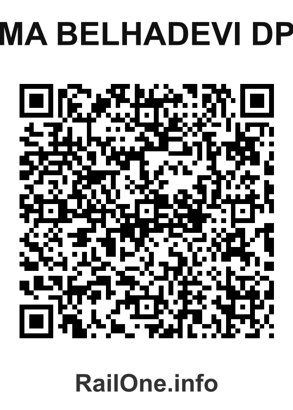 RailOne QR Code for Ma Belhadevi Dp station