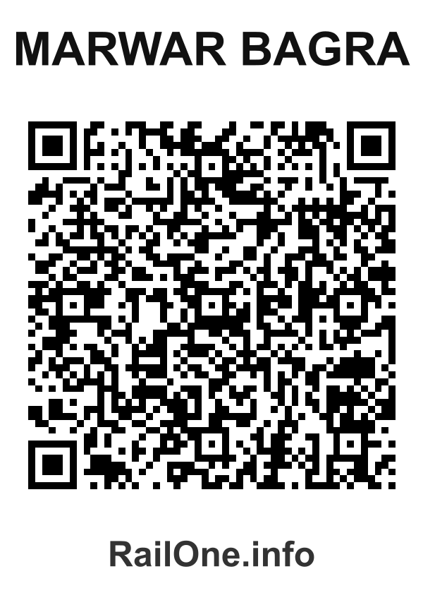 RailOne QR Code for Marwar Bagra station