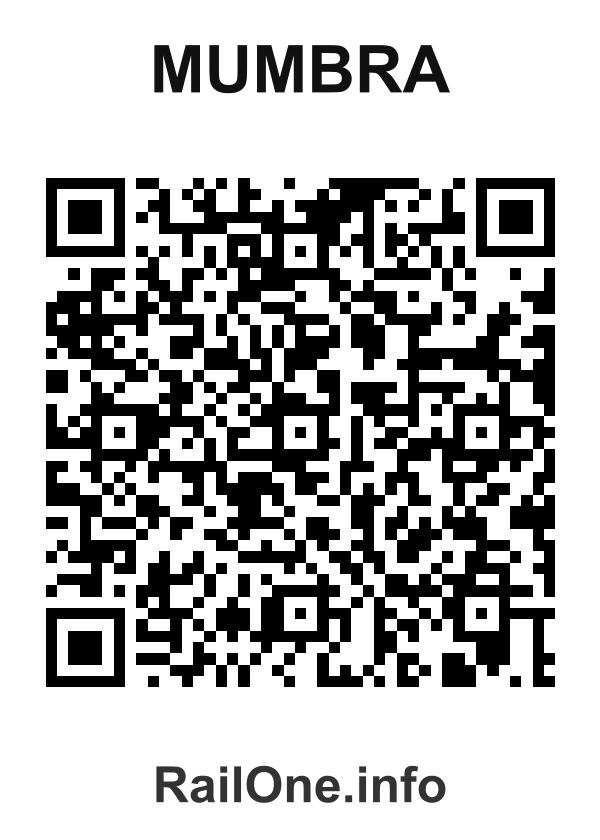 RailOne QR Code for Mumbra station