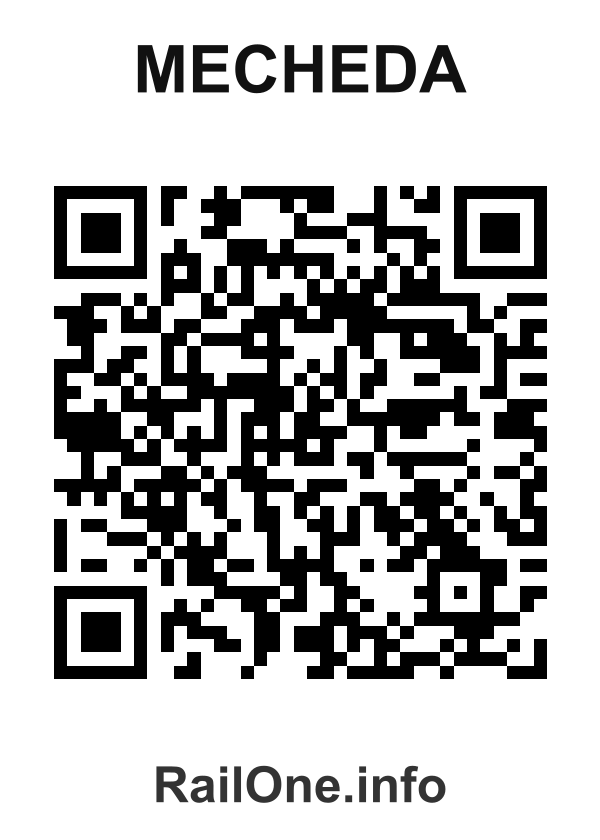 RailOne QR Code for Mecheda station