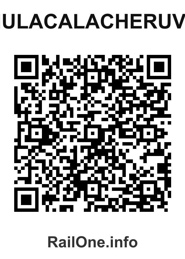 RailOne QR Code for Mulacalacheruvu station