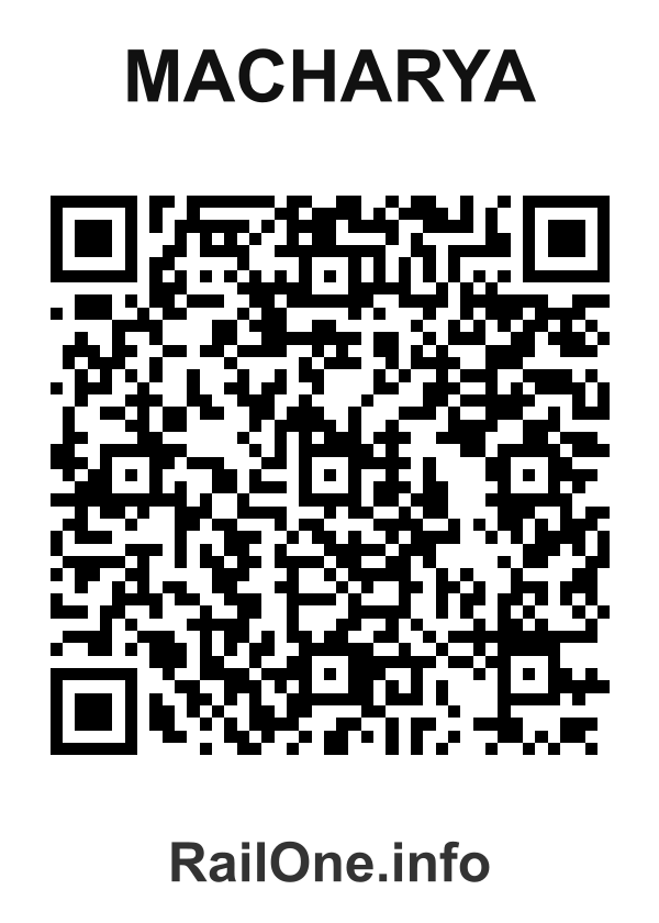 RailOne QR Code for Macharya station