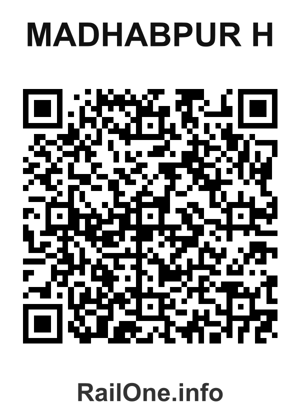 RailOne QR Code for Madhabpur H station