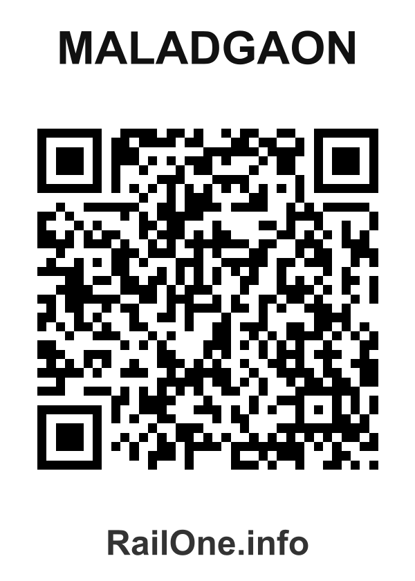 RailOne QR Code for Maladgaon station