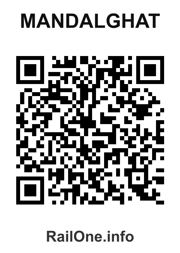 RailOne QR Code for Mandalghat station