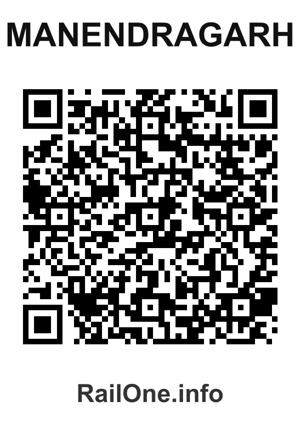 RailOne QR Code for Manendragarh station