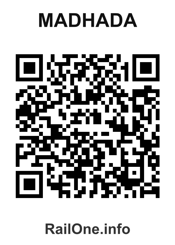 RailOne QR Code for Madhada station