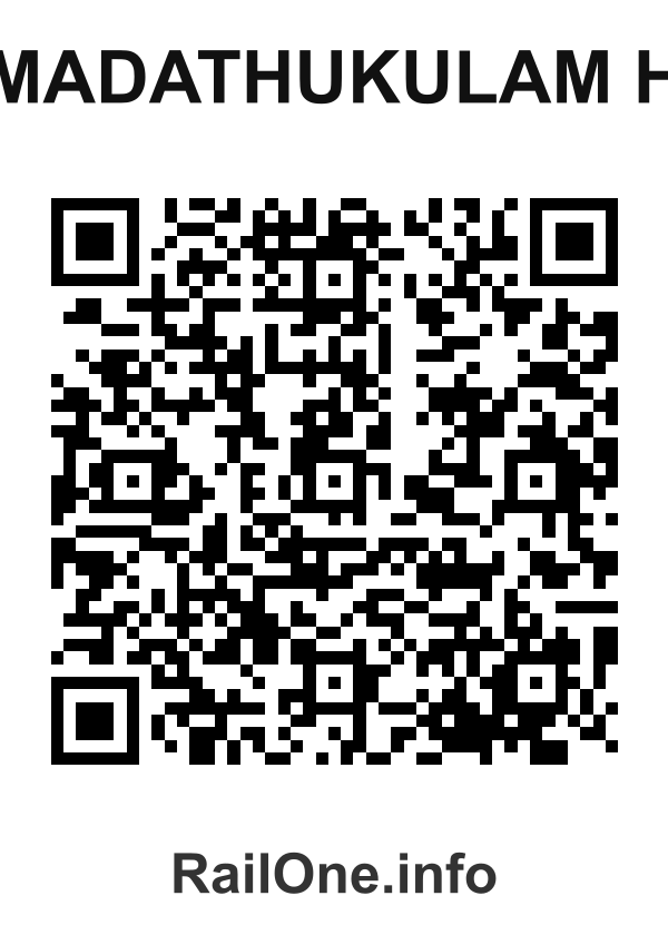 RailOne QR Code for Madathukulam H station