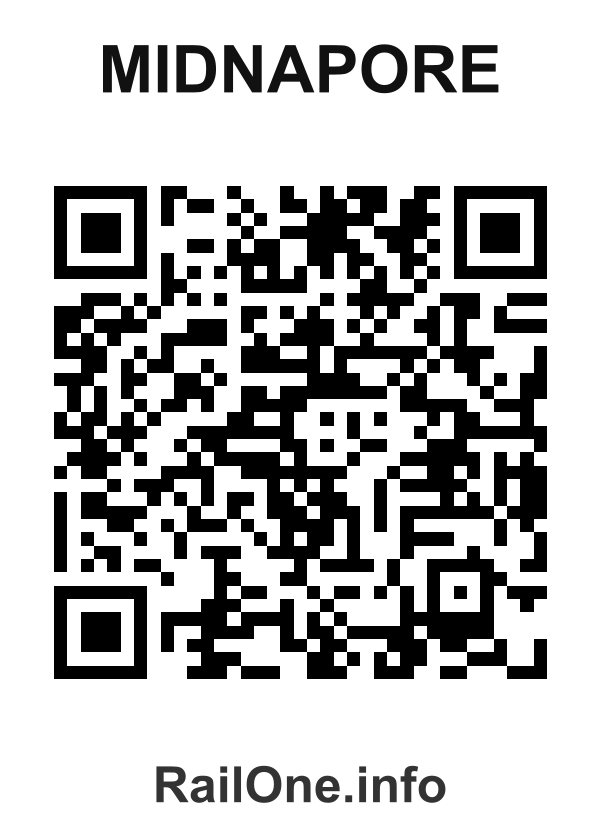 RailOne QR Code for Midnapore station