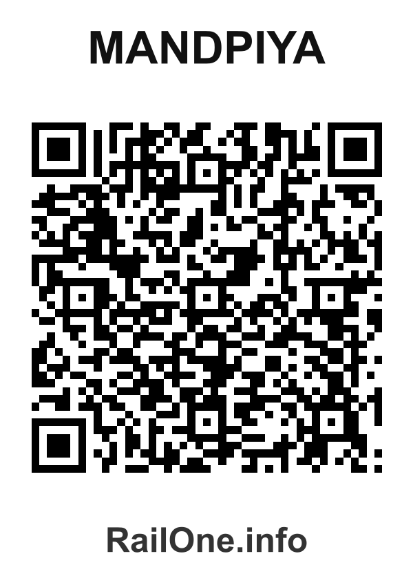 RailOne QR Code for Mandpiya station