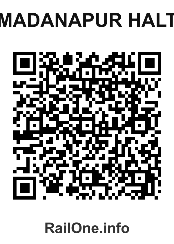RailOne QR Code for Madanapur Halt station