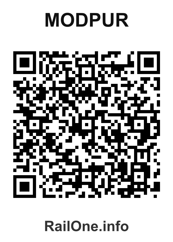 RailOne QR Code for Modpur station