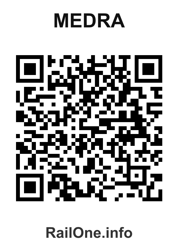RailOne QR Code for Medra station