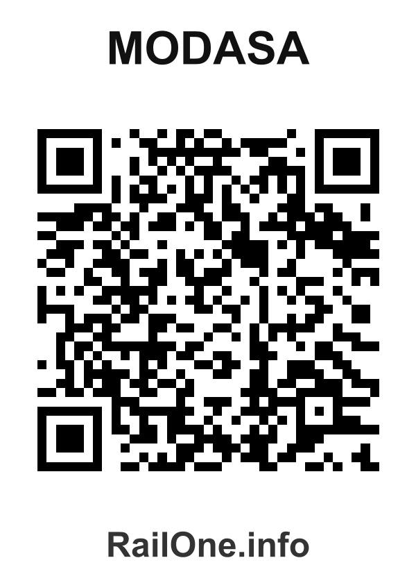 RailOne QR Code for Modasa station