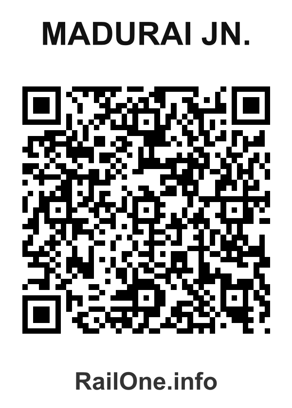 RailOne QR Code for Madurai Jn. station