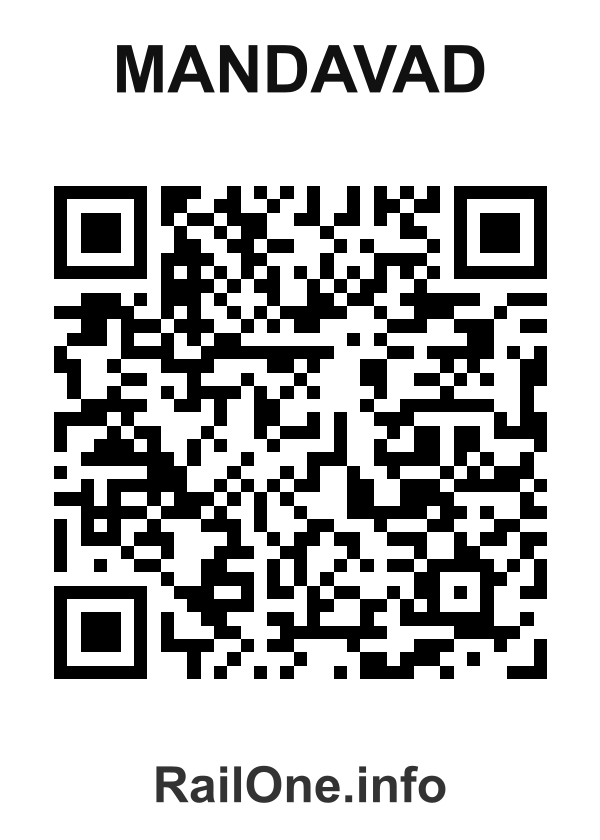 RailOne QR Code for Mandavad station