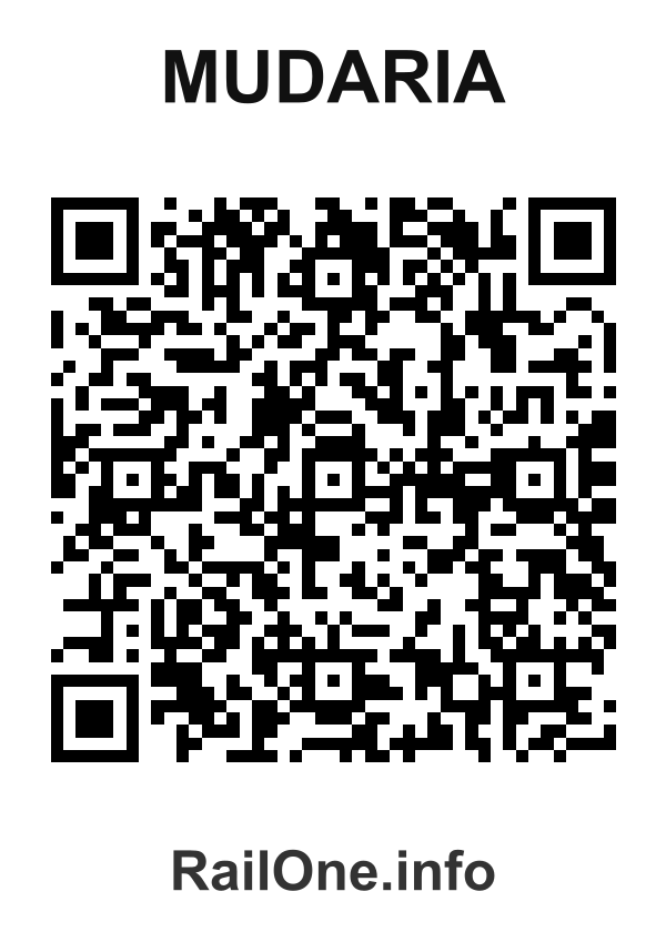 RailOne QR Code for Mudaria station