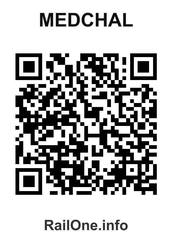 RailOne QR Code for Medchal station