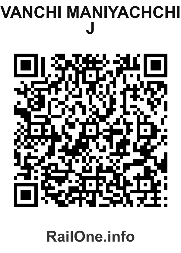 RailOne QR Code for Vanchi Maniyachchi J station