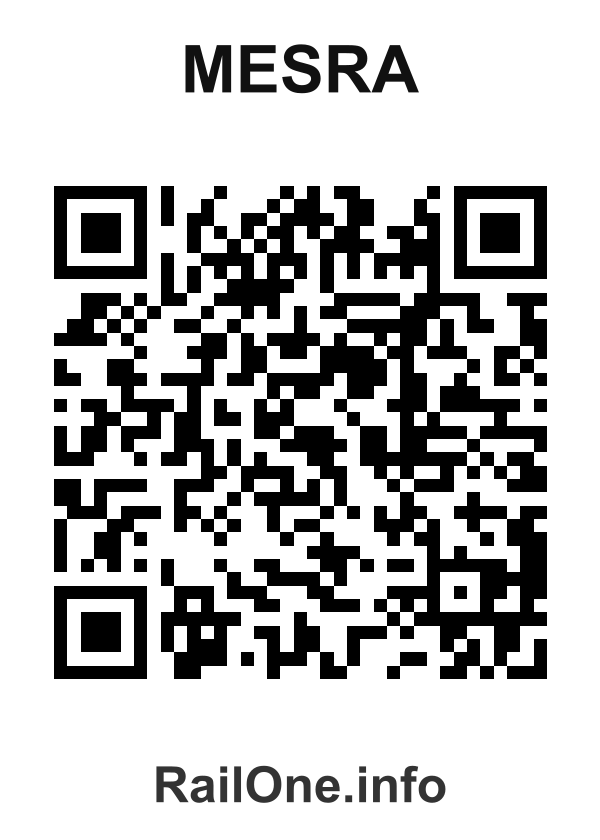 RailOne QR Code for Mesra station