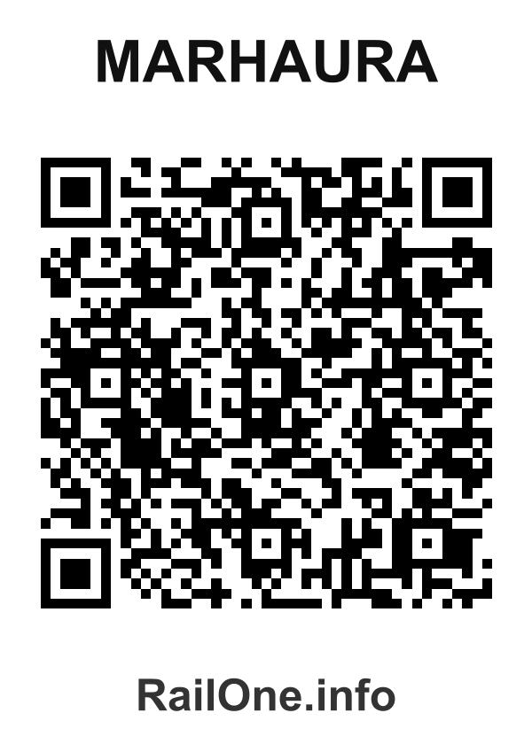 RailOne QR Code for Marhaura station