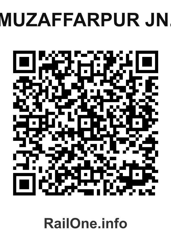 RailOne QR Code for Muzaffarpur Jn. station