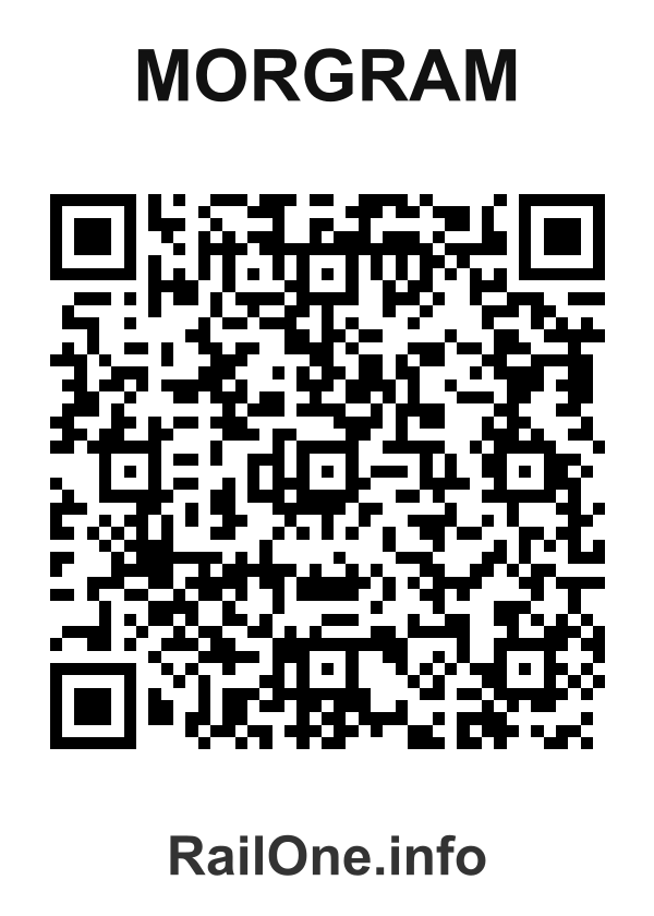 RailOne QR Code for Morgram station