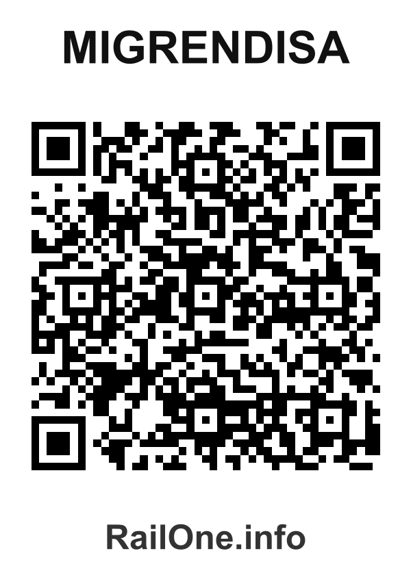 RailOne QR Code for Migrendisa station