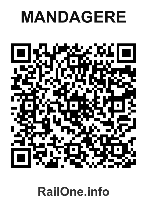 RailOne QR Code for Mandagere station