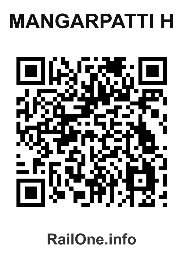 RailOne QR Code for Mangarpatti H station