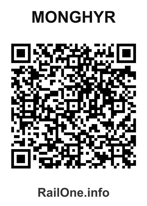 RailOne QR Code for Monghyr station