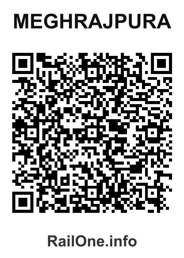 RailOne QR Code for Meghrajpura station