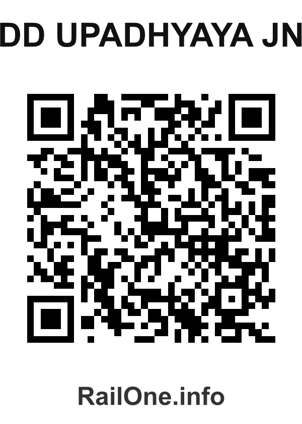 RailOne QR Code for Dd Upadhyaya Jn station