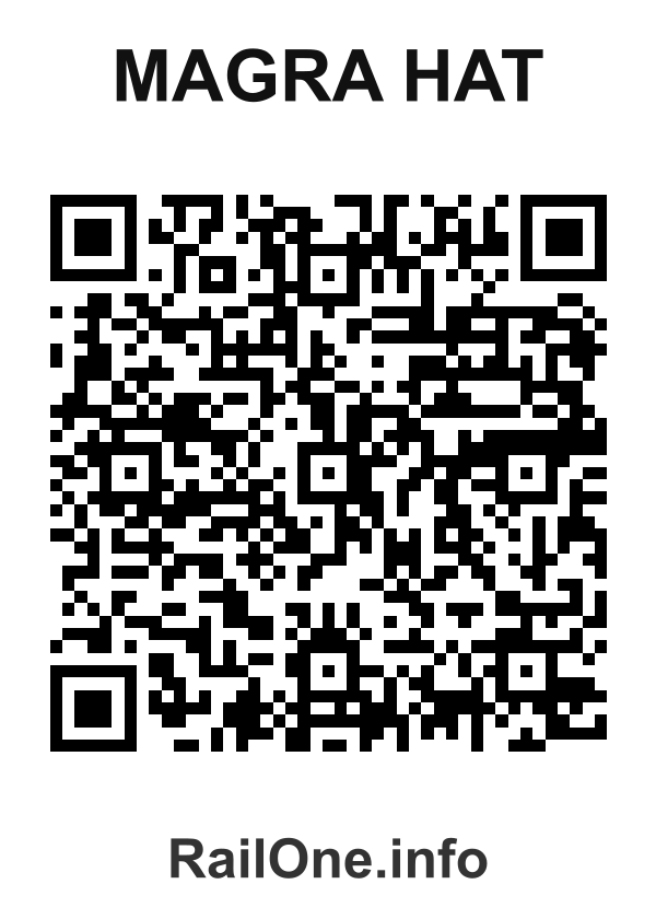 RailOne QR Code for Magra Hat station