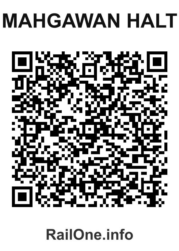 RailOne QR Code for Mahgawan Halt station