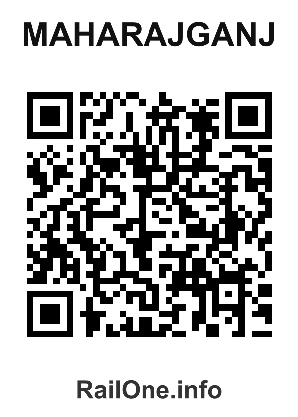 RailOne QR Code for Maharajganj station