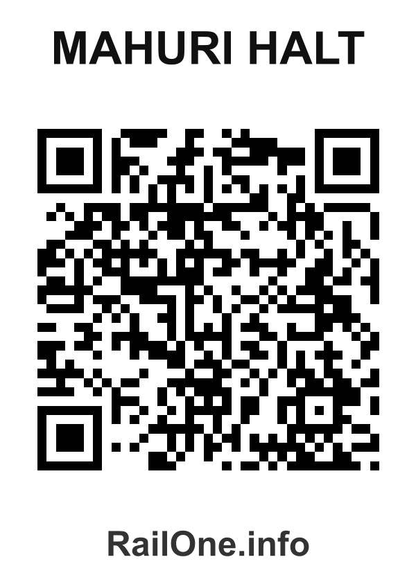 RailOne QR Code for Mahuri Halt station