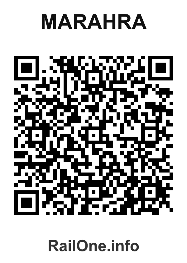 RailOne QR Code for Marahra station