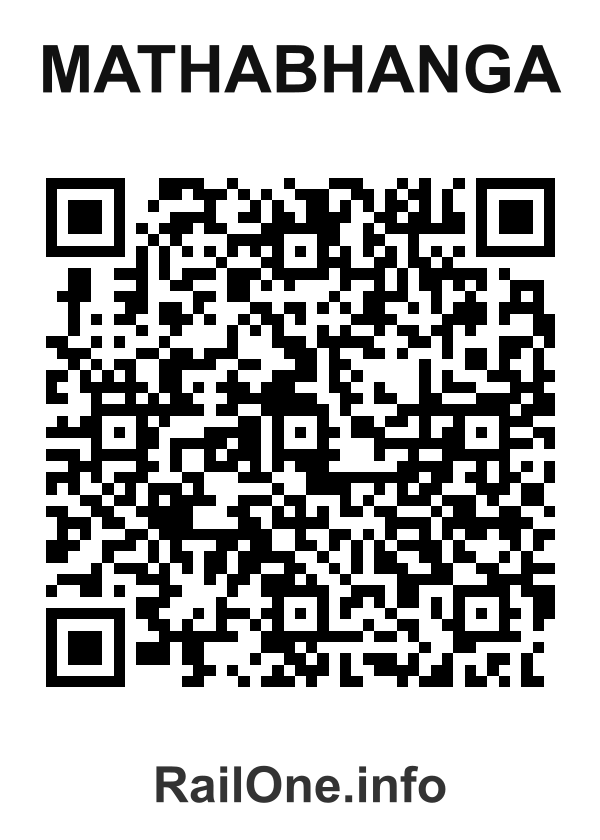 RailOne QR Code for Mathabhanga station
