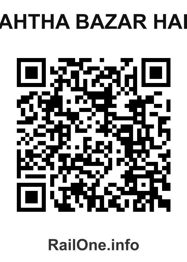 RailOne QR Code for Mahtha Bazar Halt station