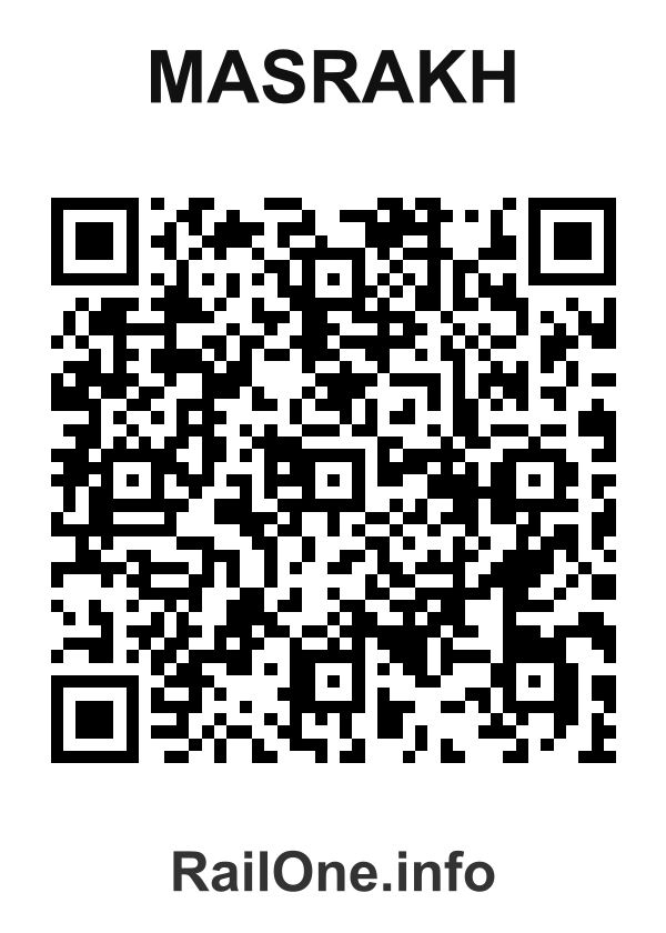 RailOne QR Code for Masrakh station