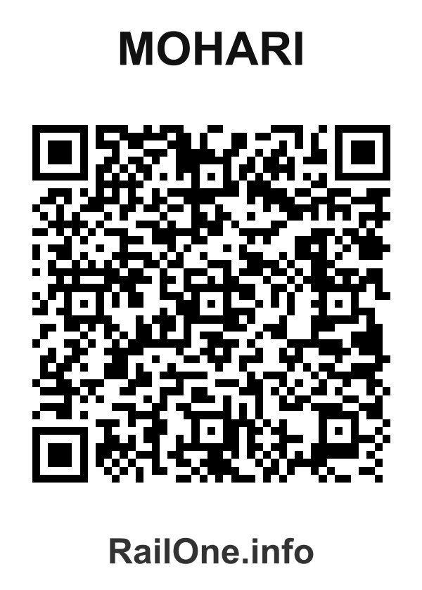 RailOne QR Code for Mohari station