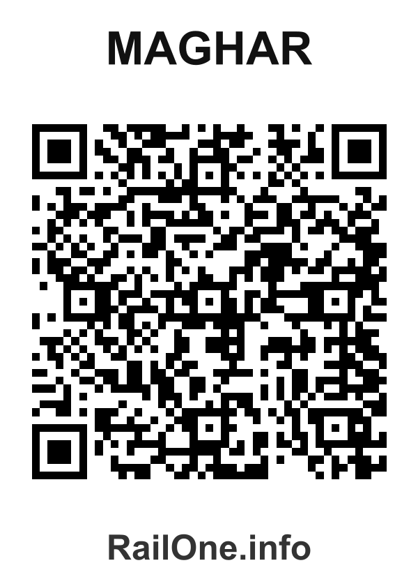 RailOne QR Code for Maghar station
