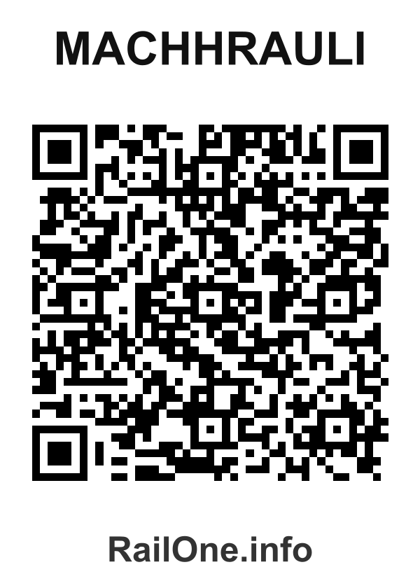 RailOne QR Code for Machhrauli station