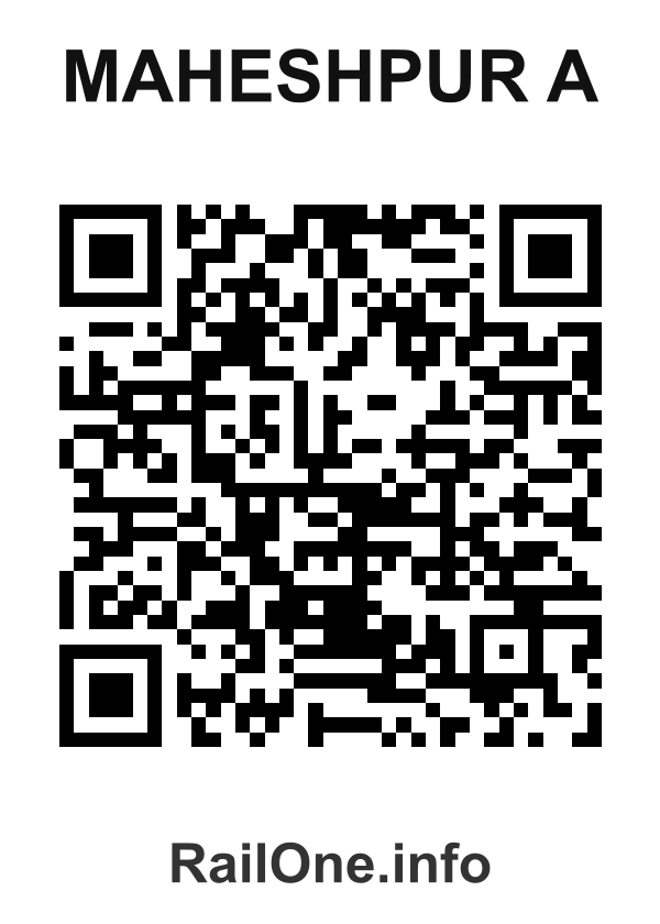 RailOne QR Code for Maheshpur A station
