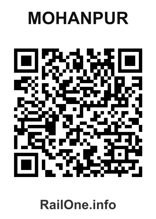 RailOne QR Code for Mohanpur station